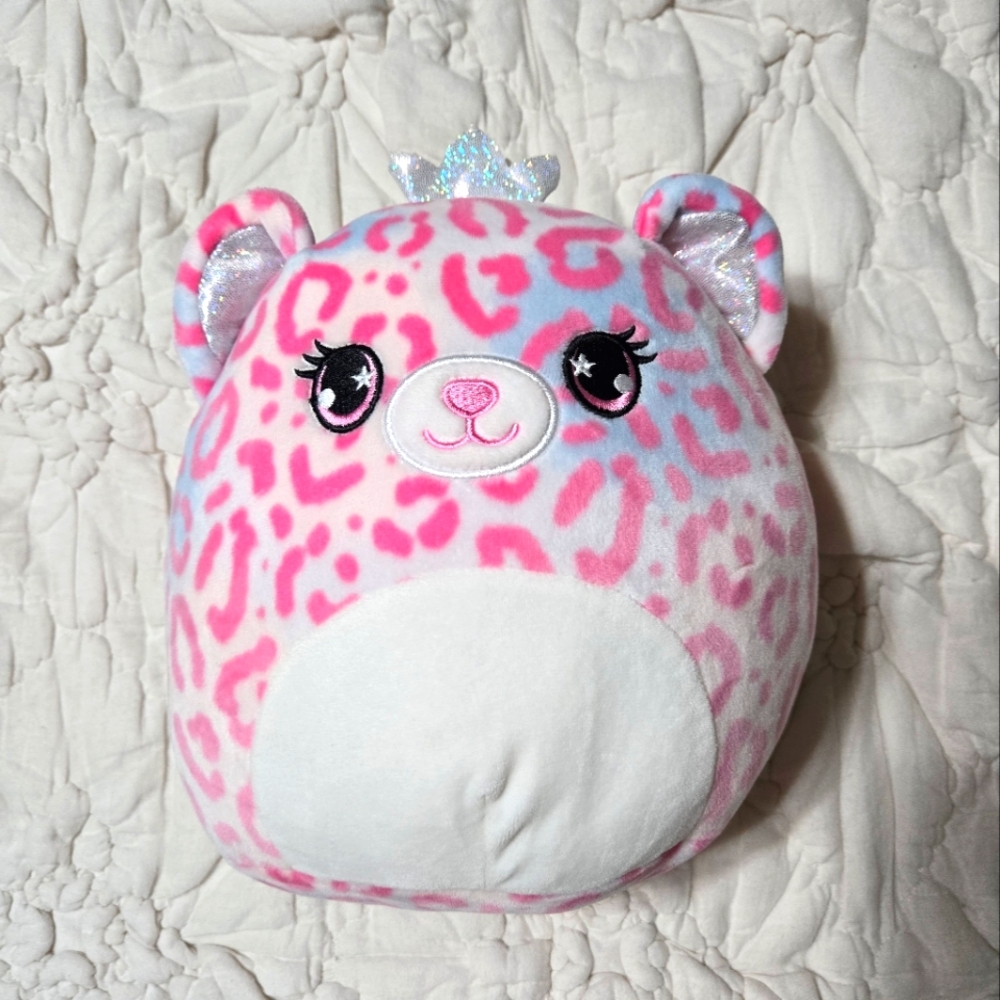 Squishmallow pink cheetah scented 10 in excellent condition